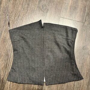 Zara Pinstripe Corset Top